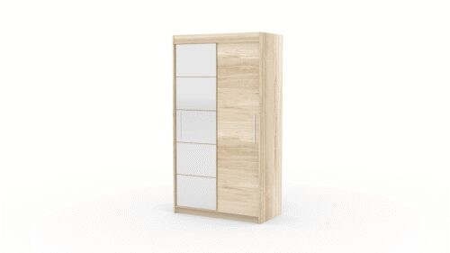 Sliding wardrobe with mirror ESTI 120 Sonoma ADRK