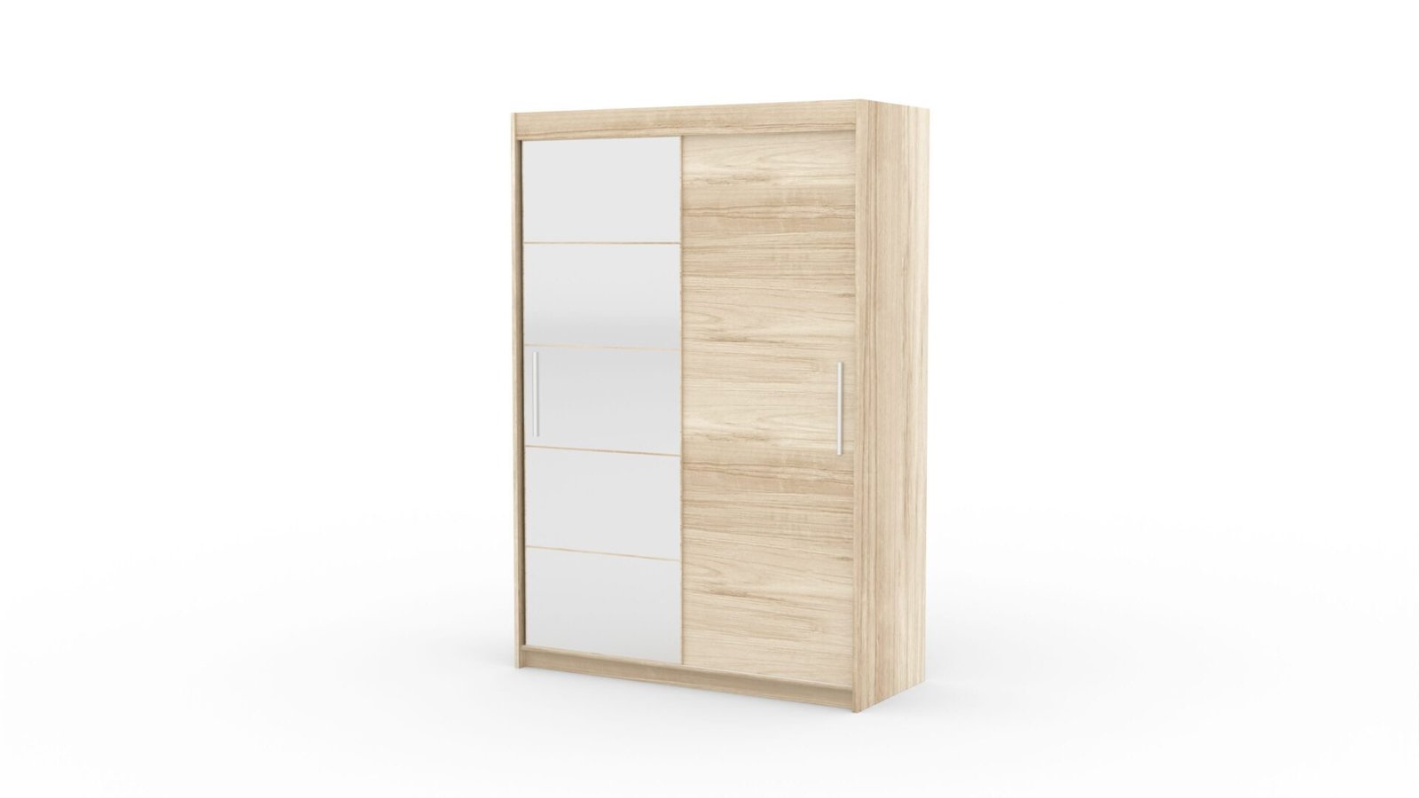 Sliding wardrobe with mirror ESTI 150 Sonoma ADRK