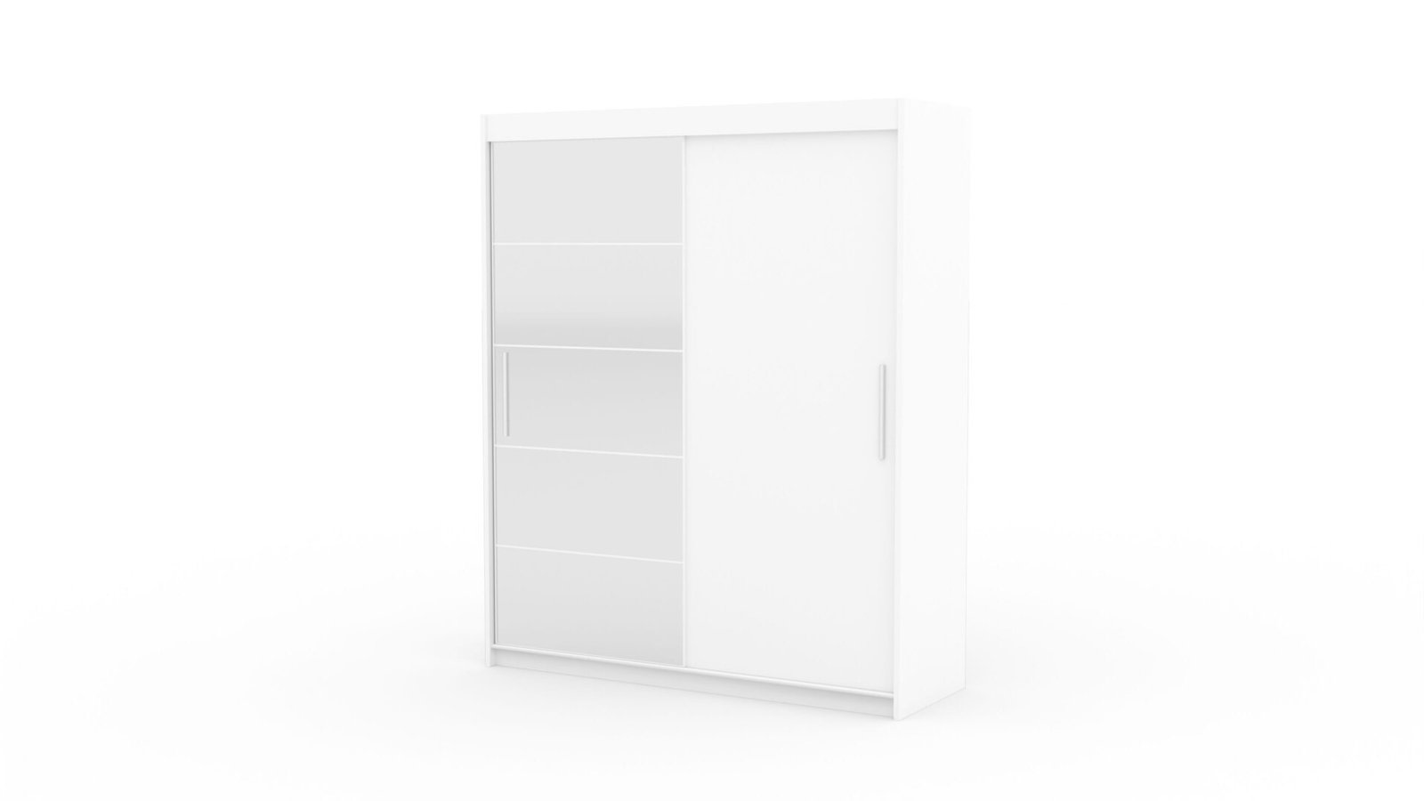 Sliding wardrobe with mirror ESTI 180 white ADRK