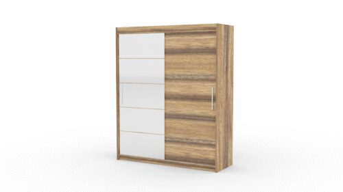 Sliding wardrobe with mirror ESTI 180 Murano ADRK
