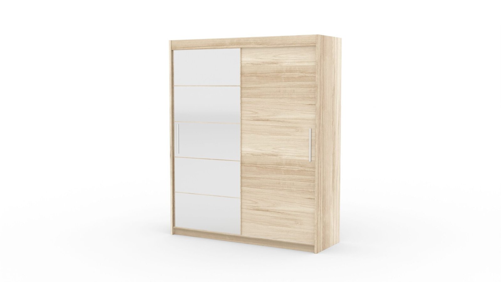 Sliding wardrobe with mirror ESTI 180 Sonoma ADRK