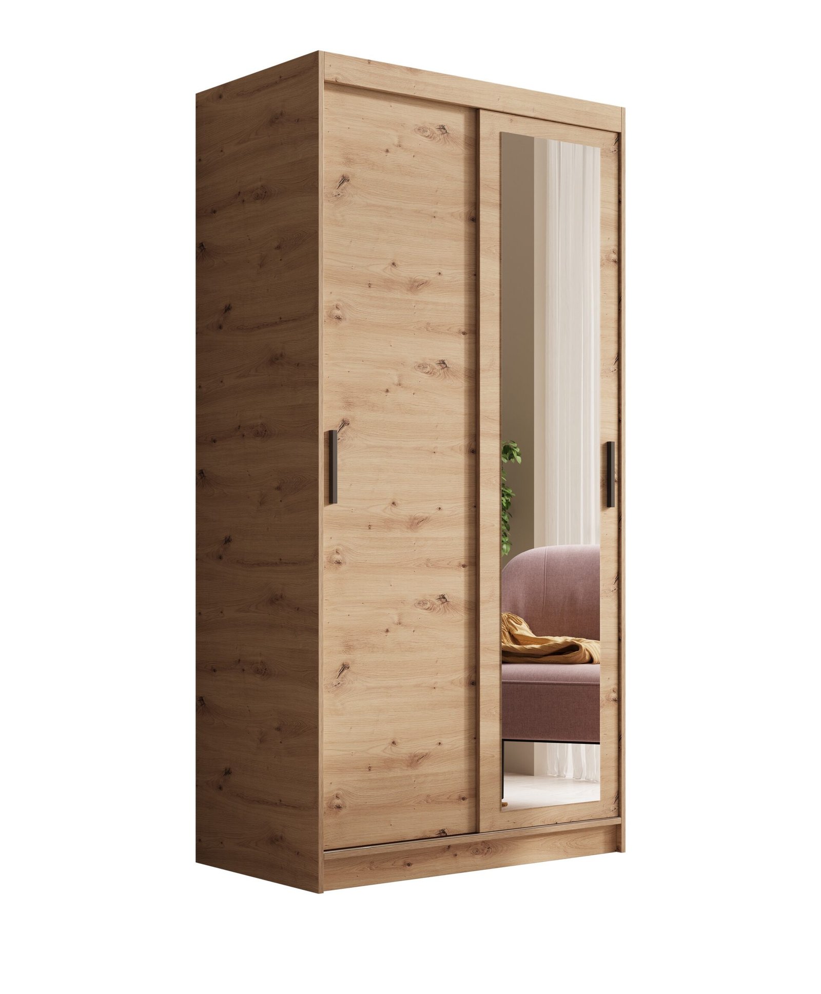 Hailey 100 Artisan ADRK sliding wardrobe with mirror