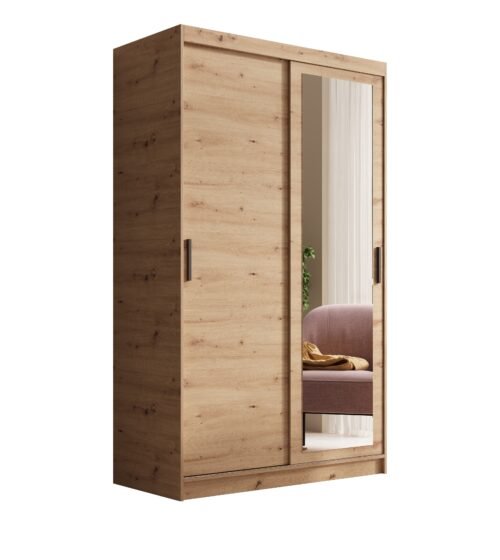 Hailey 120 Artisan ADRK sliding wardrobe with mirror