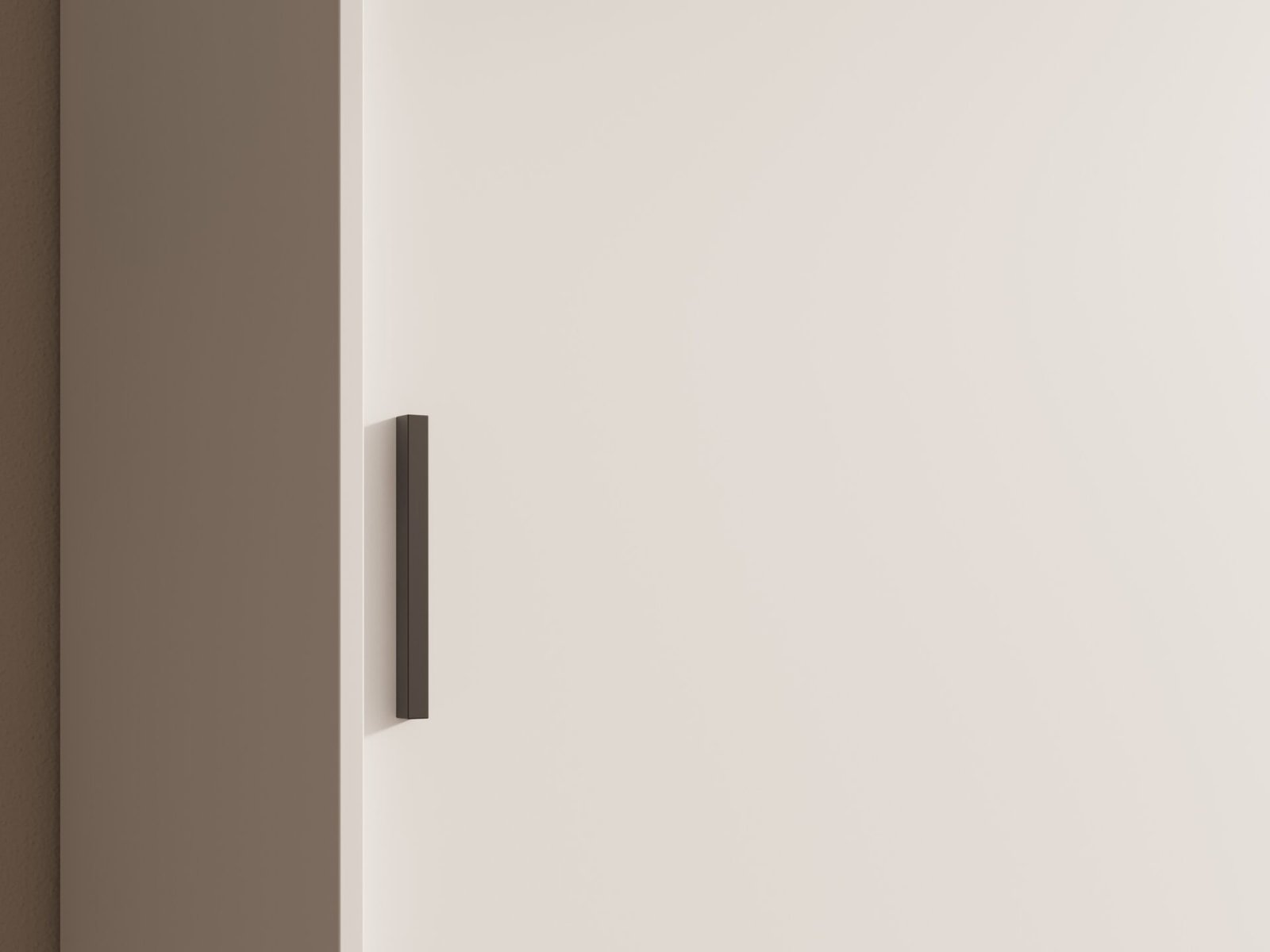 Hailey 120 sliding wardrobe with mirror, white, ADRK - Image 4