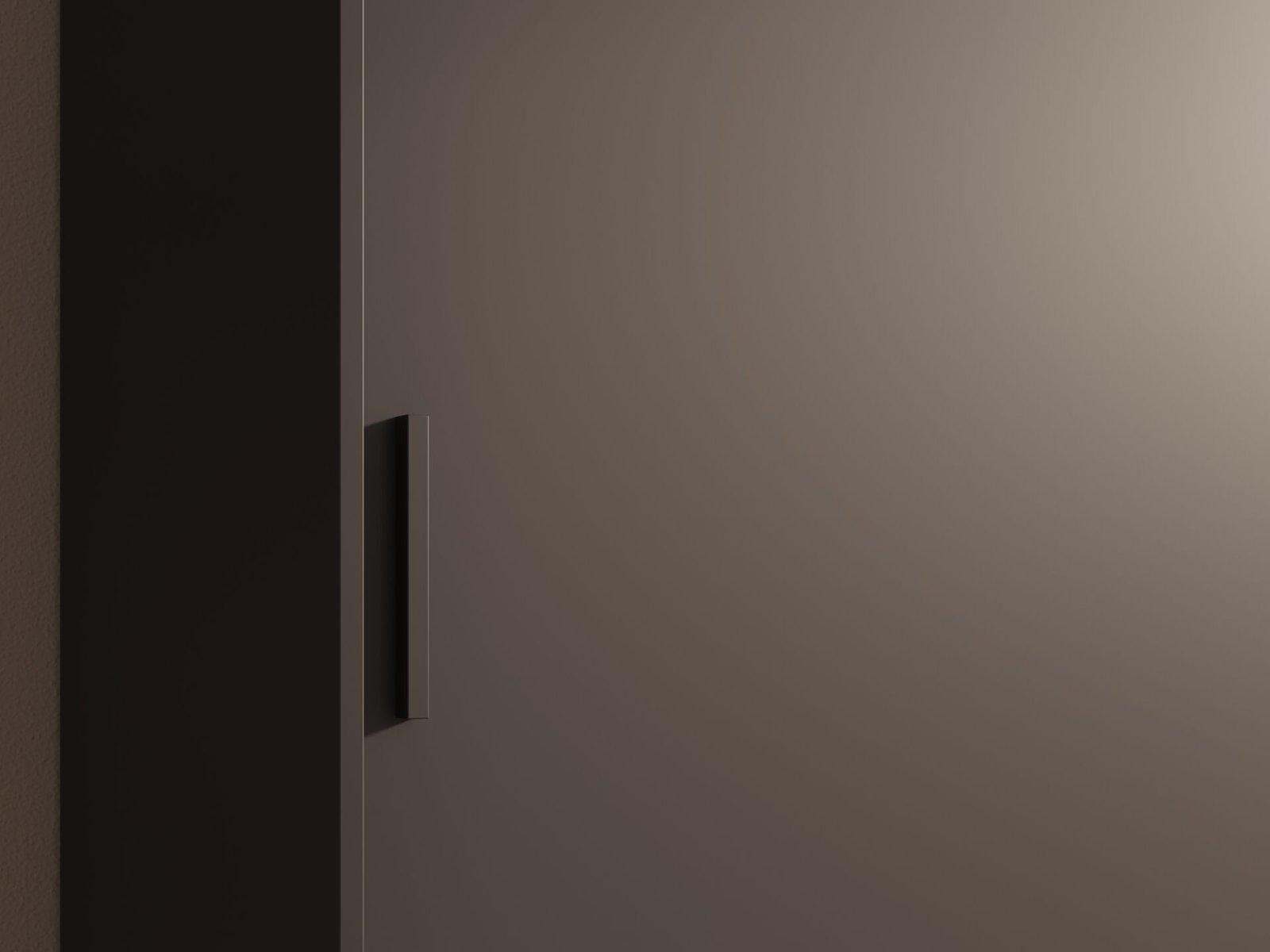 Hailey 120 black ADRK sliding wardrobe with mirror - Image 3