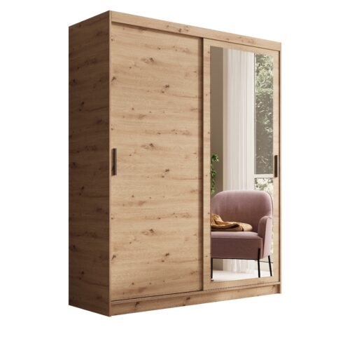 Hailey 160 Artisan ADRK sliding wardrobe with mirror