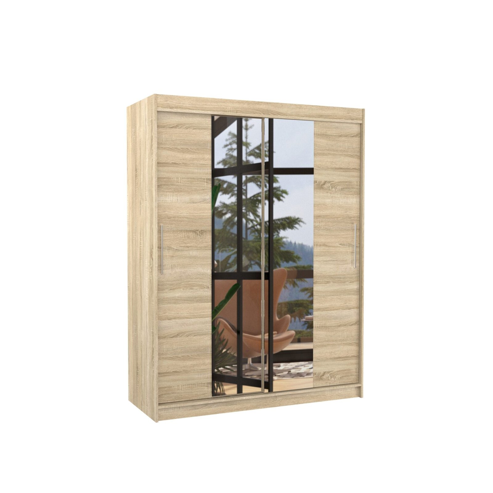 INESS 150 Sonoma ADRK sliding wardrobe with mirror