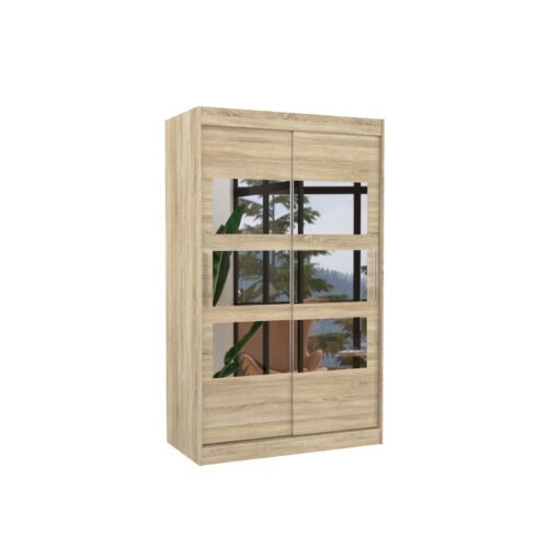 Sliding wardrobe with mirror COLORADO 120 Sonoma ADRK
