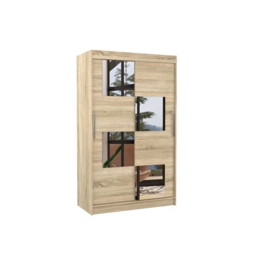 Sliding wardrobe with mirror LUGANO 120 Sonoma ADRK