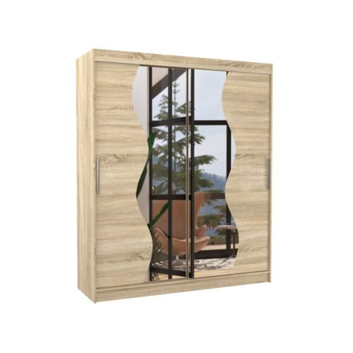 Sliding wardrobe with mirror MEDISON 180 Sonoma ADRK