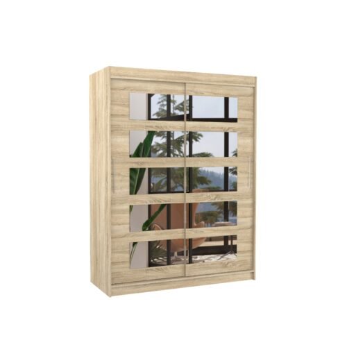 Sliding wardrobe with mirror MURANI 150 Sonoma ADRK