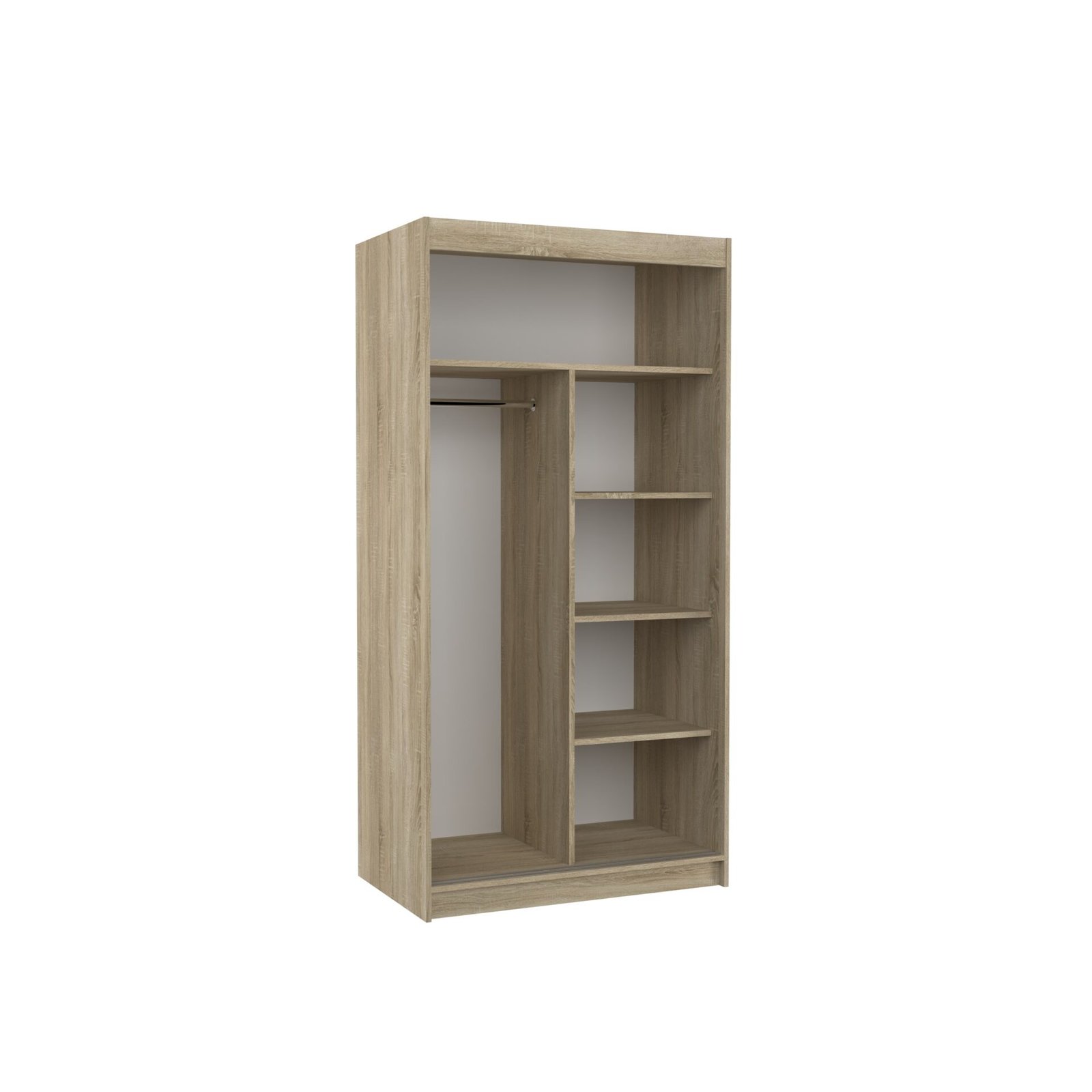 Sliding wardrobe with mirror ORLANDO 100 Sonoma ADRK - Image 4