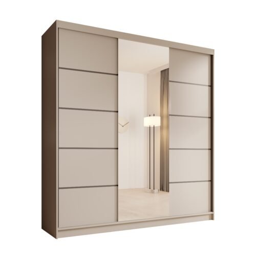 Sonic 200 Cashmere ADRK sliding wardrobe with mirror