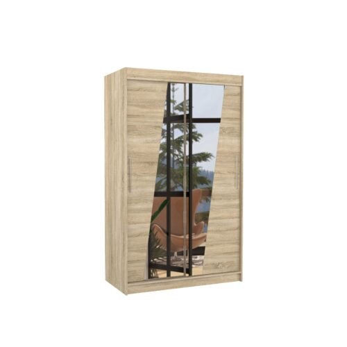 Sliding wardrobe with mirror TEXAS 120 Sonoma ADRK