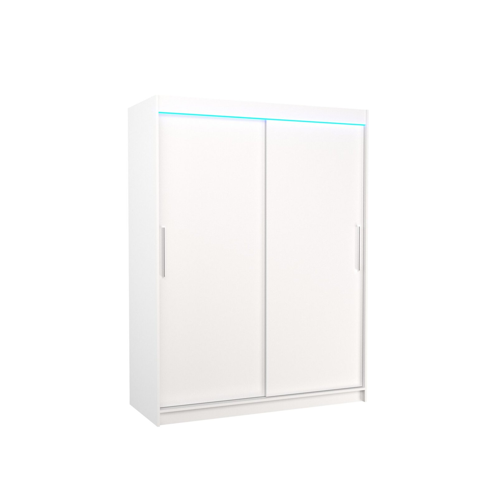 Sliding wardrobe with LED lighting DENVER 150 white ADRK