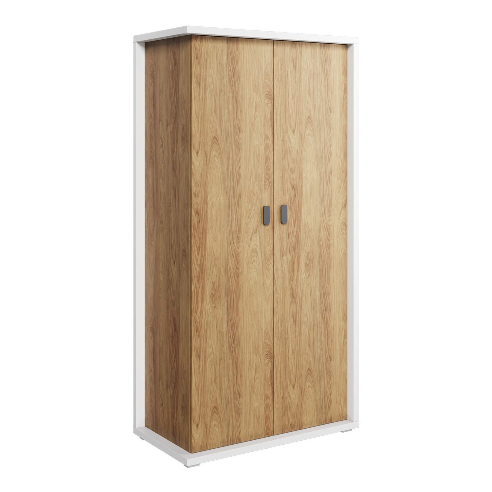 SIMI MS-02 wardrobe white / natural hickory