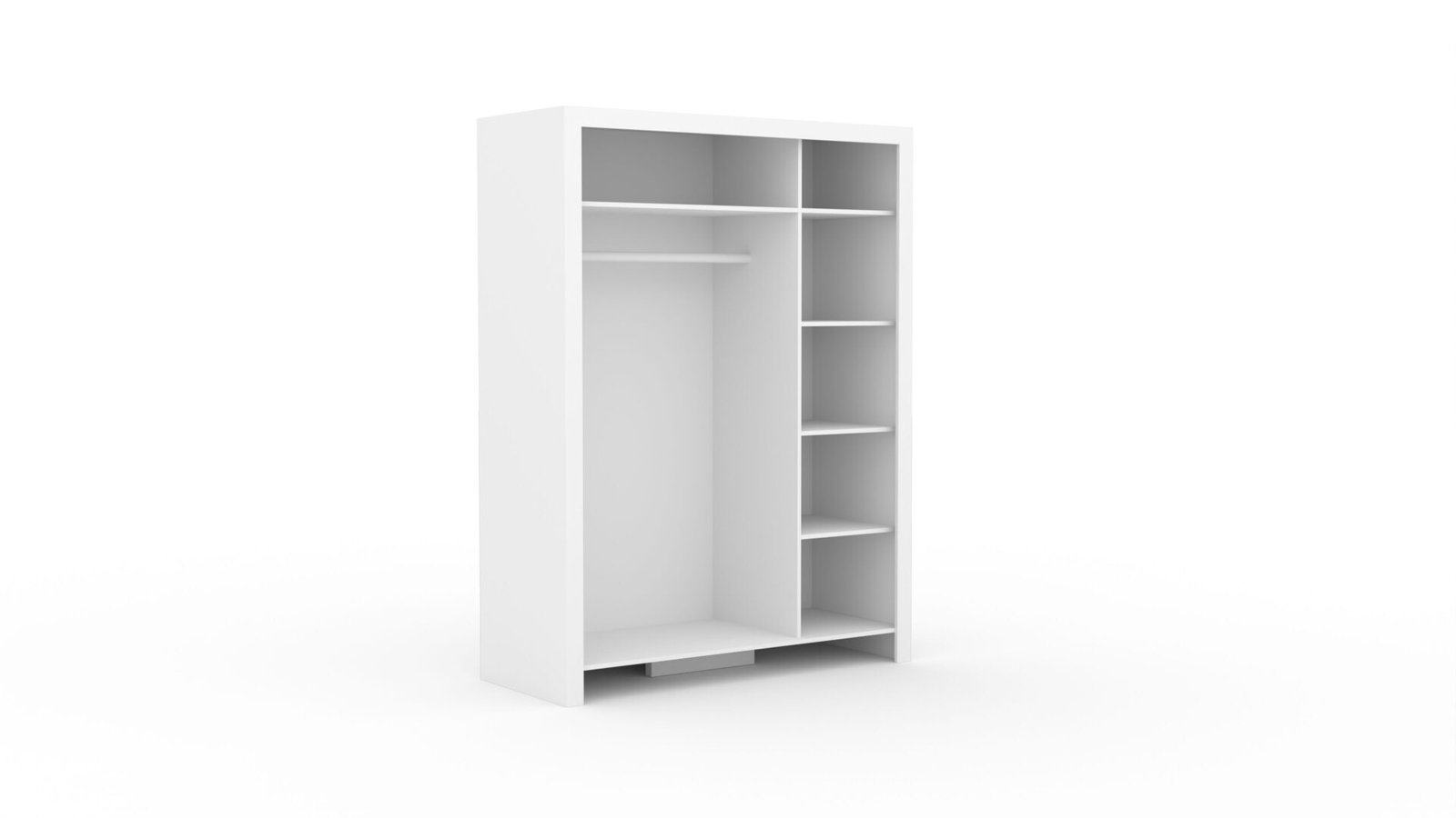 CESIRO white ADRK three-door wardrobe - Image 4