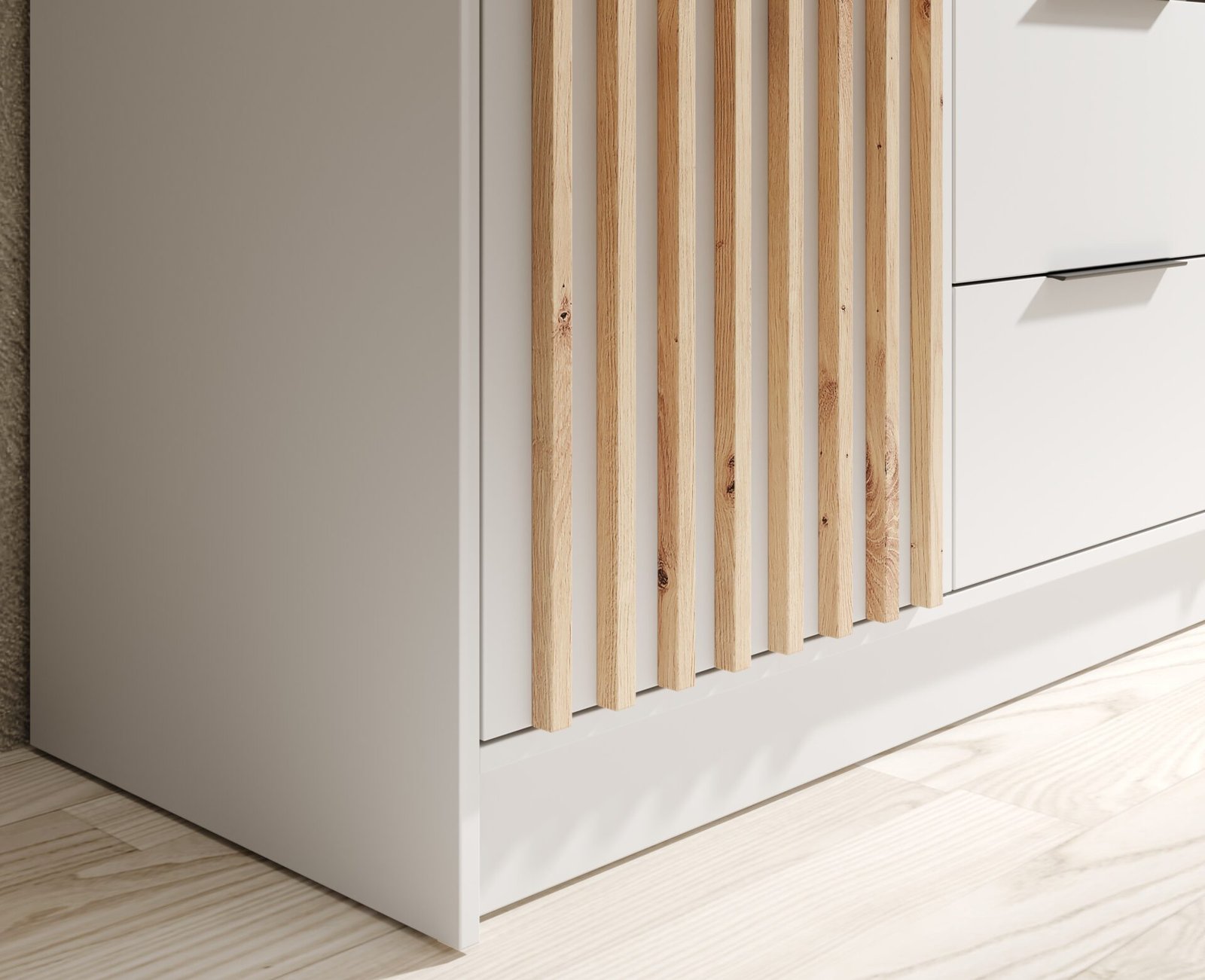 Neri 200 tilting wardrobe with mirrors, white, ADRK - Image 3