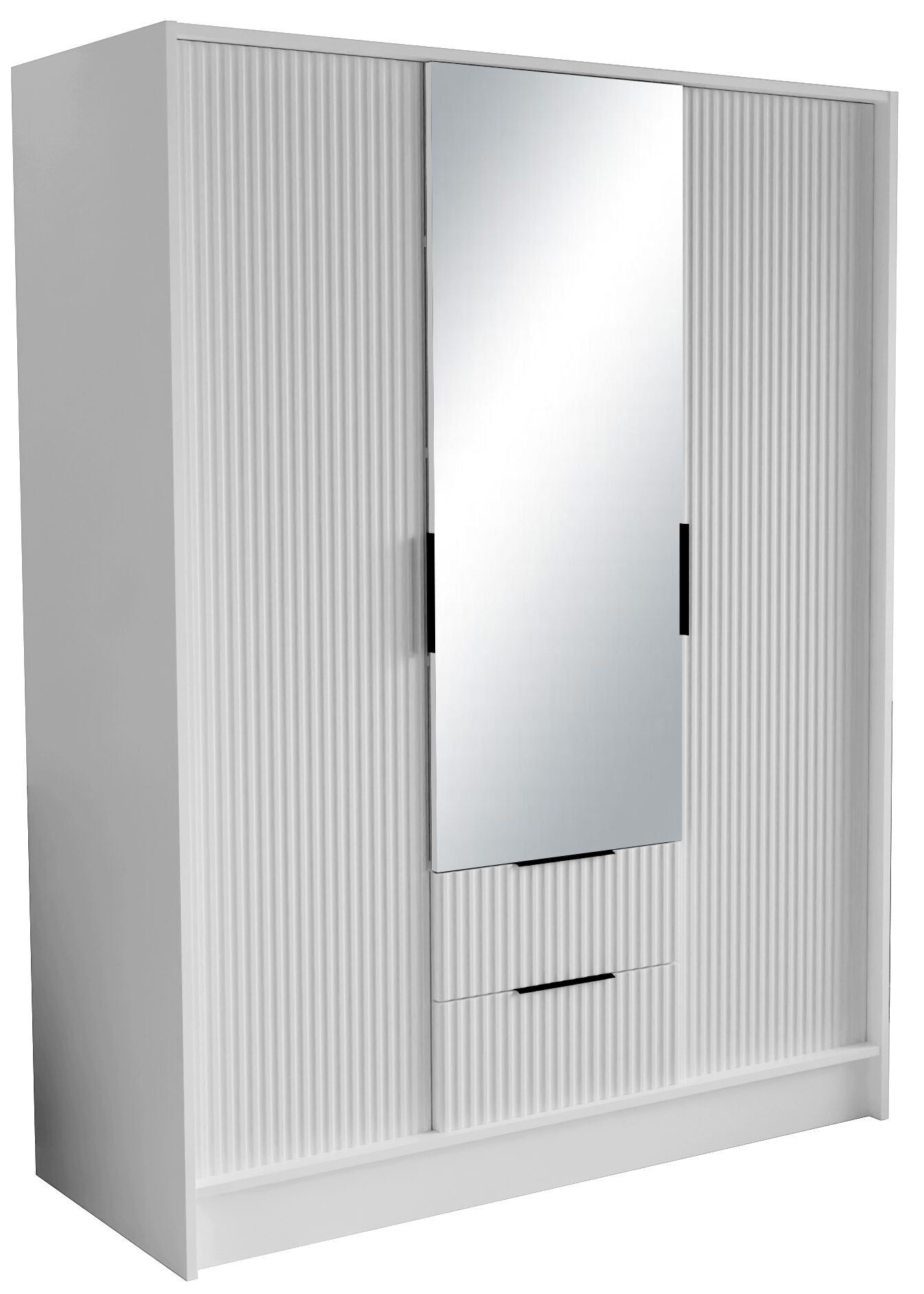 Norel 150 white ADRK tilting wardrobe with mirrors