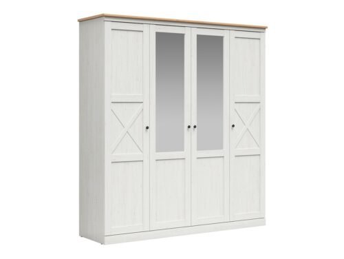 Wardrobe with doors and mirror FRIJA 203 cm