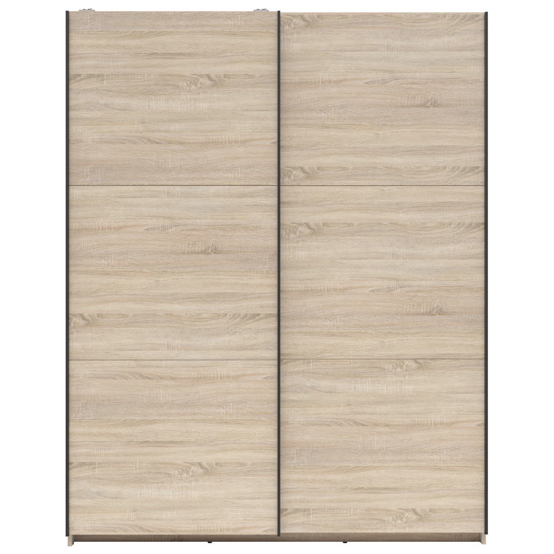 TETRIX wardrobe with sliding doors, 153 cm, Sonoma oak