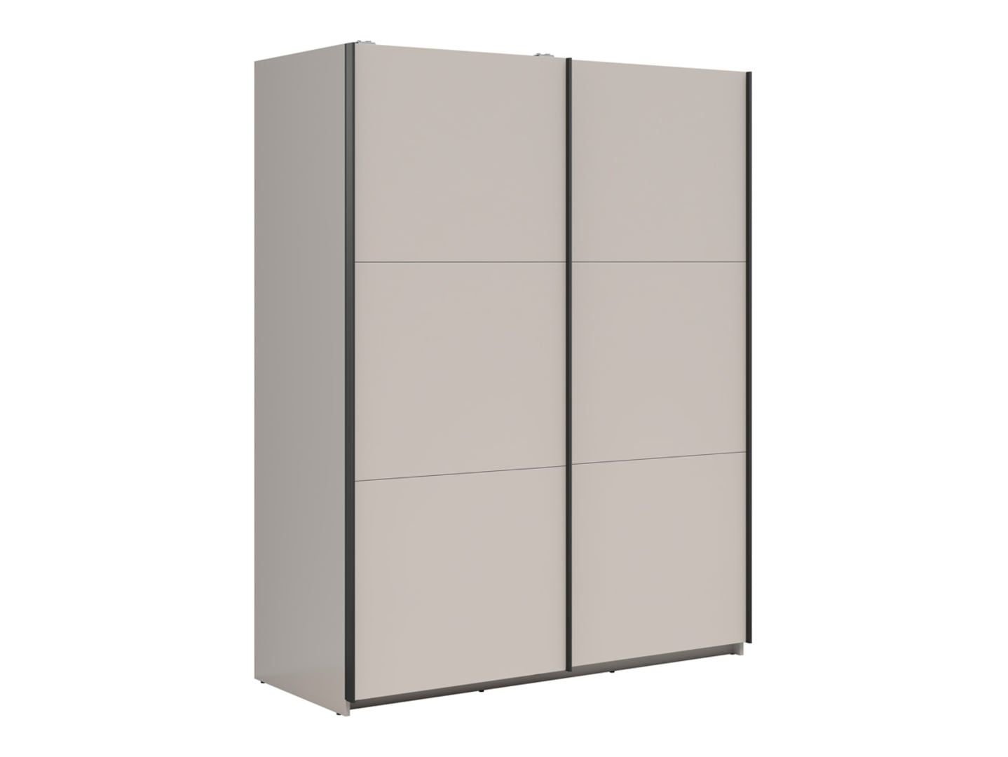 TETRIX wardrobe with sliding doors, 153 cm, cashmere - Image 5