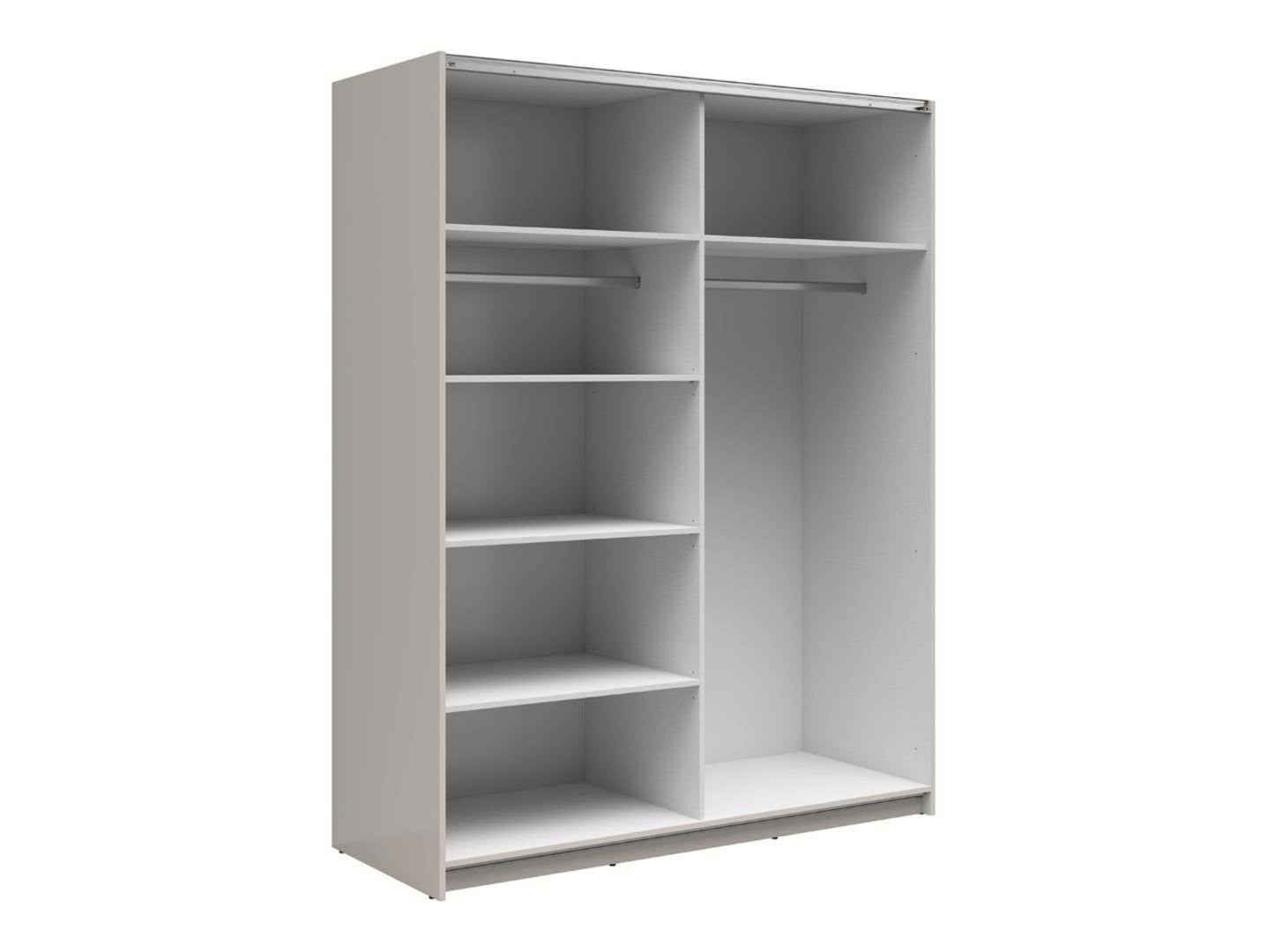 TETRIX wardrobe with sliding doors, 153 cm, cashmere - Image 6