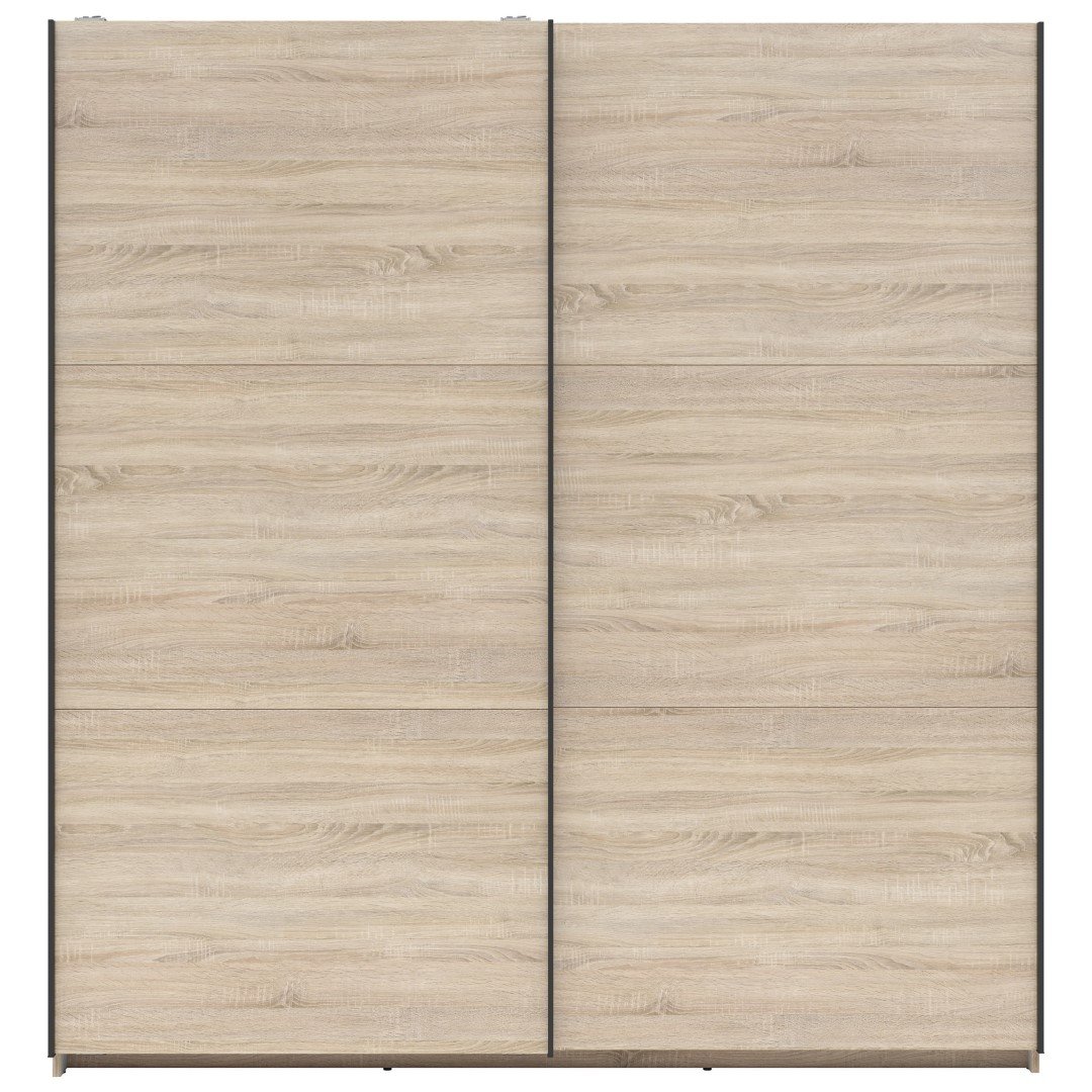 TETRIX wardrobe with sliding doors, 183 cm, Sonoma oak