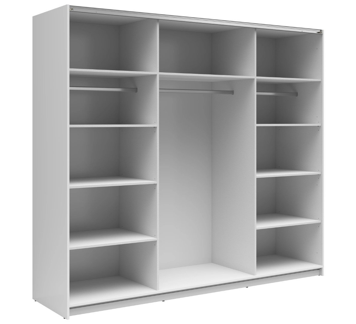 TETRIX wardrobe with sliding doors, 220 cm, glossy white - Image 2