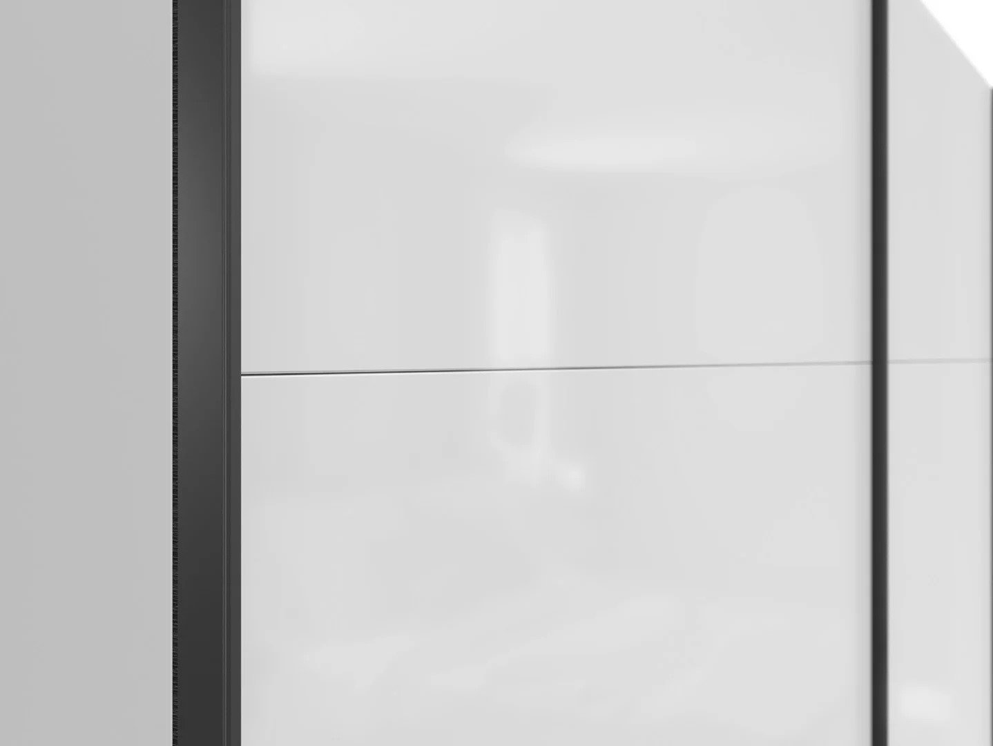TETRIX wardrobe with sliding doors, 220 cm, glossy white - Image 4