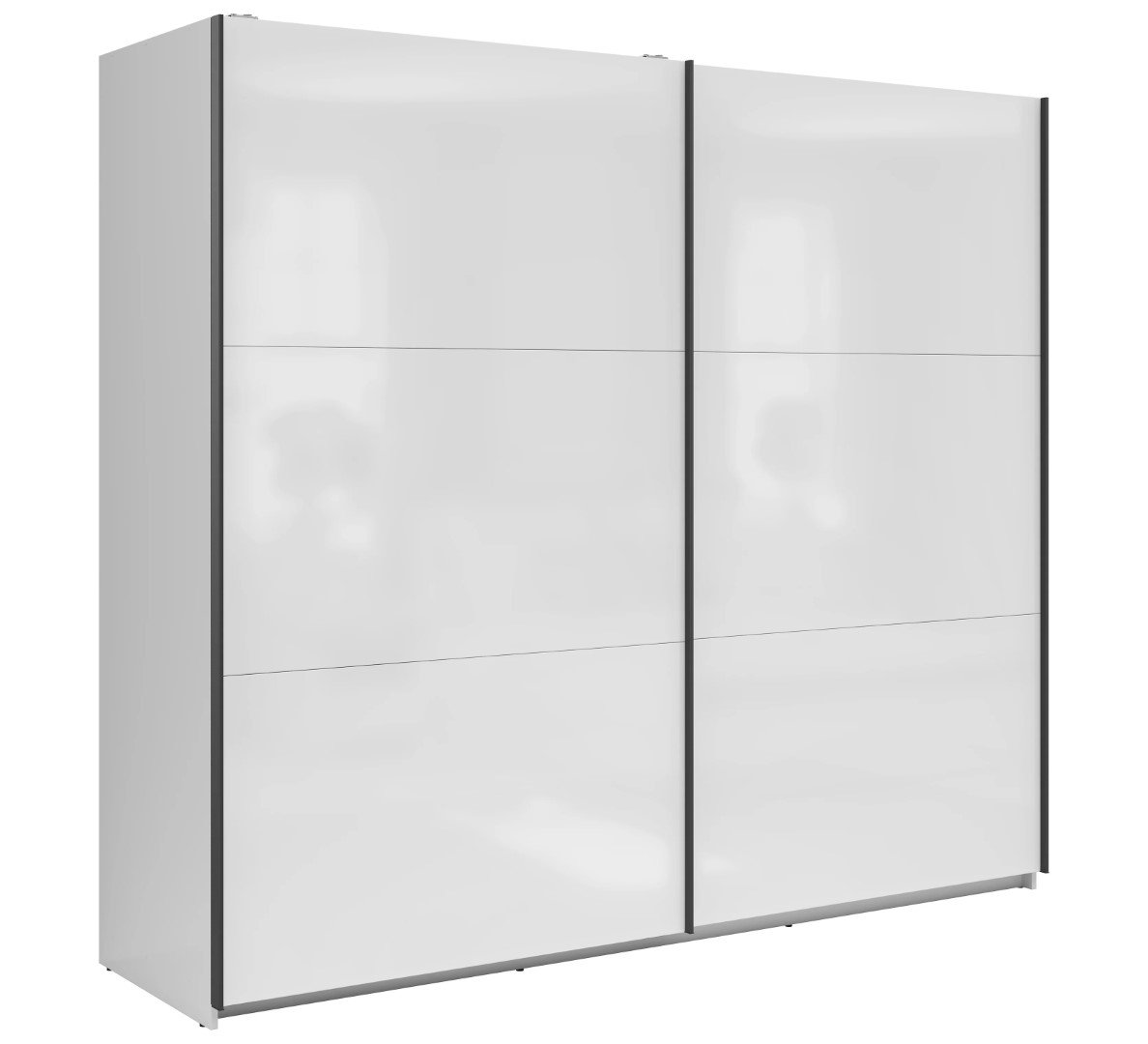 TETRIX wardrobe with sliding doors, 220 cm, glossy white - Image 5