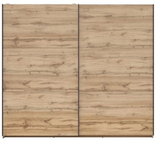TETRIX wardrobe with sliding doors, 220 cm, Wotan oak