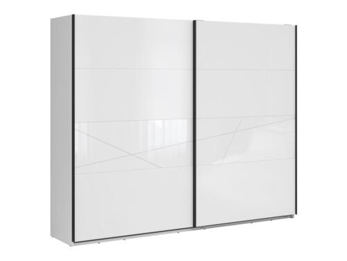 Wardrobe with sliding fronts 270 FORN 270 cm white glossy