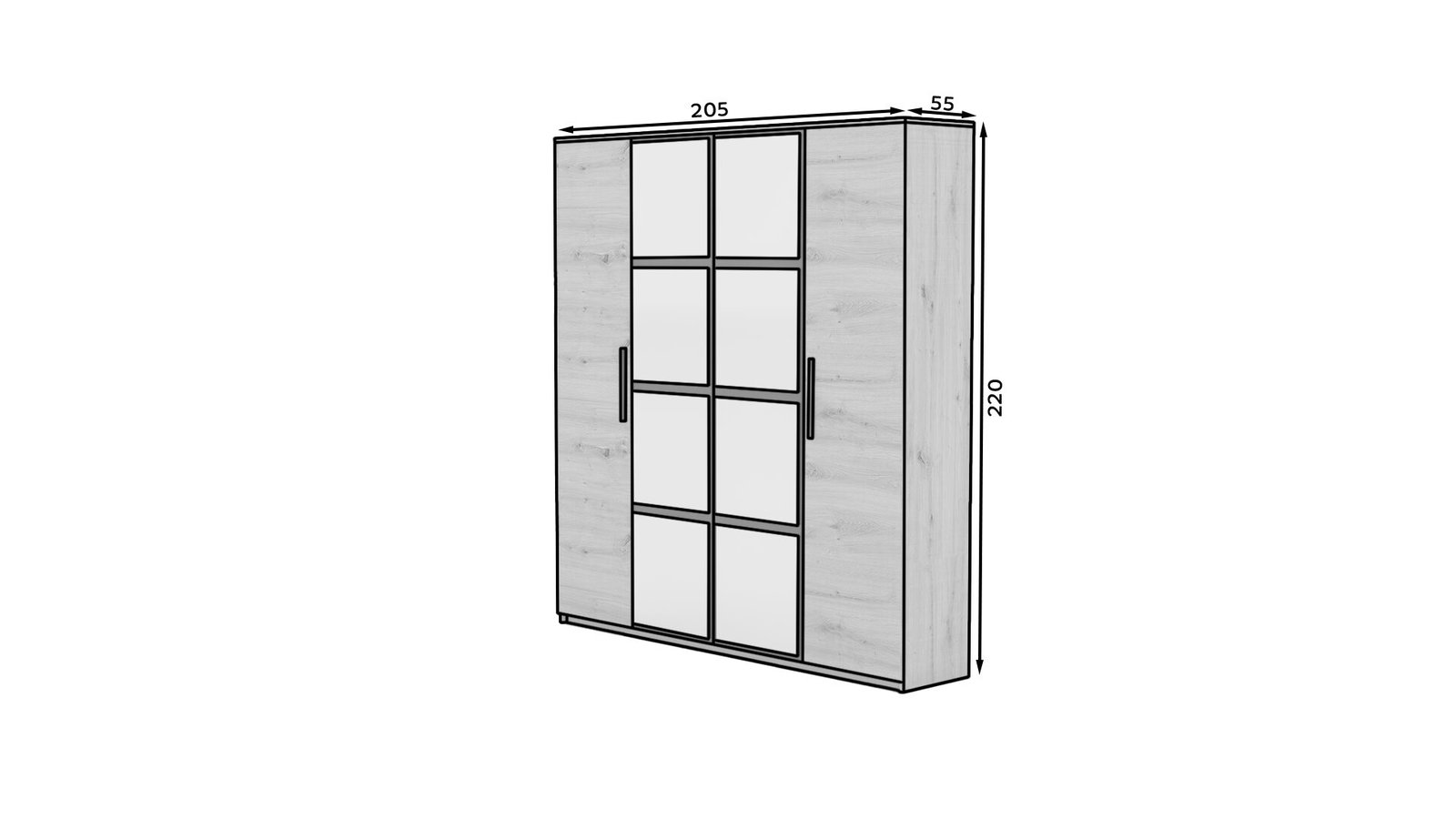 MALEN Artisan ADRK mirrored wardrobe - Image 4