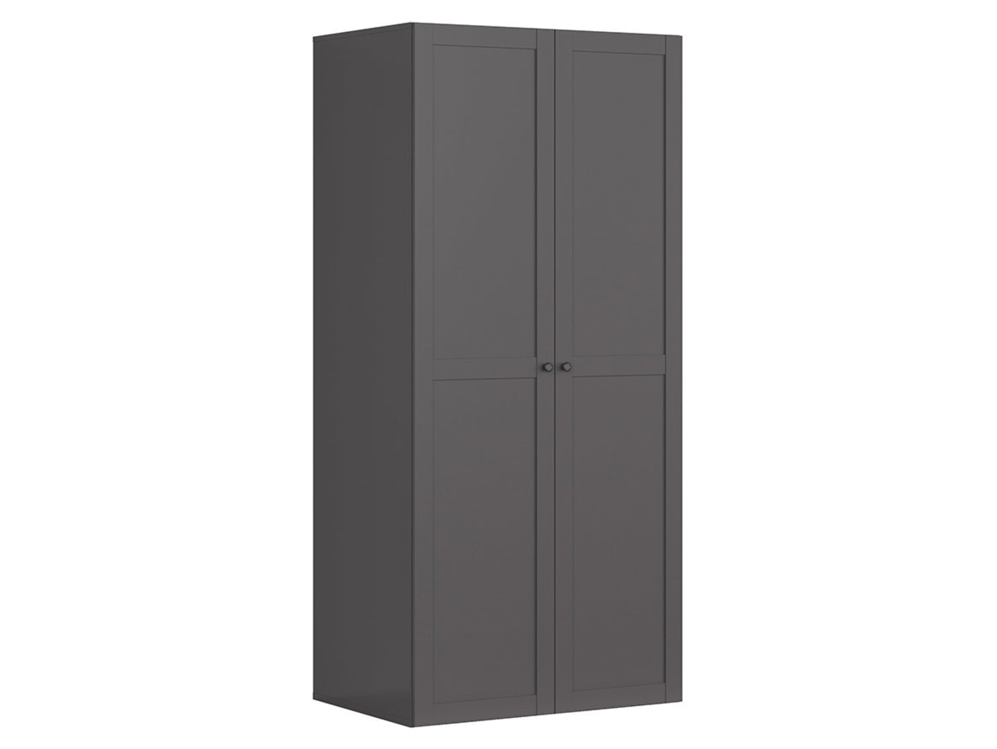 FLEX two-door wardrobe 100 cm graphite color