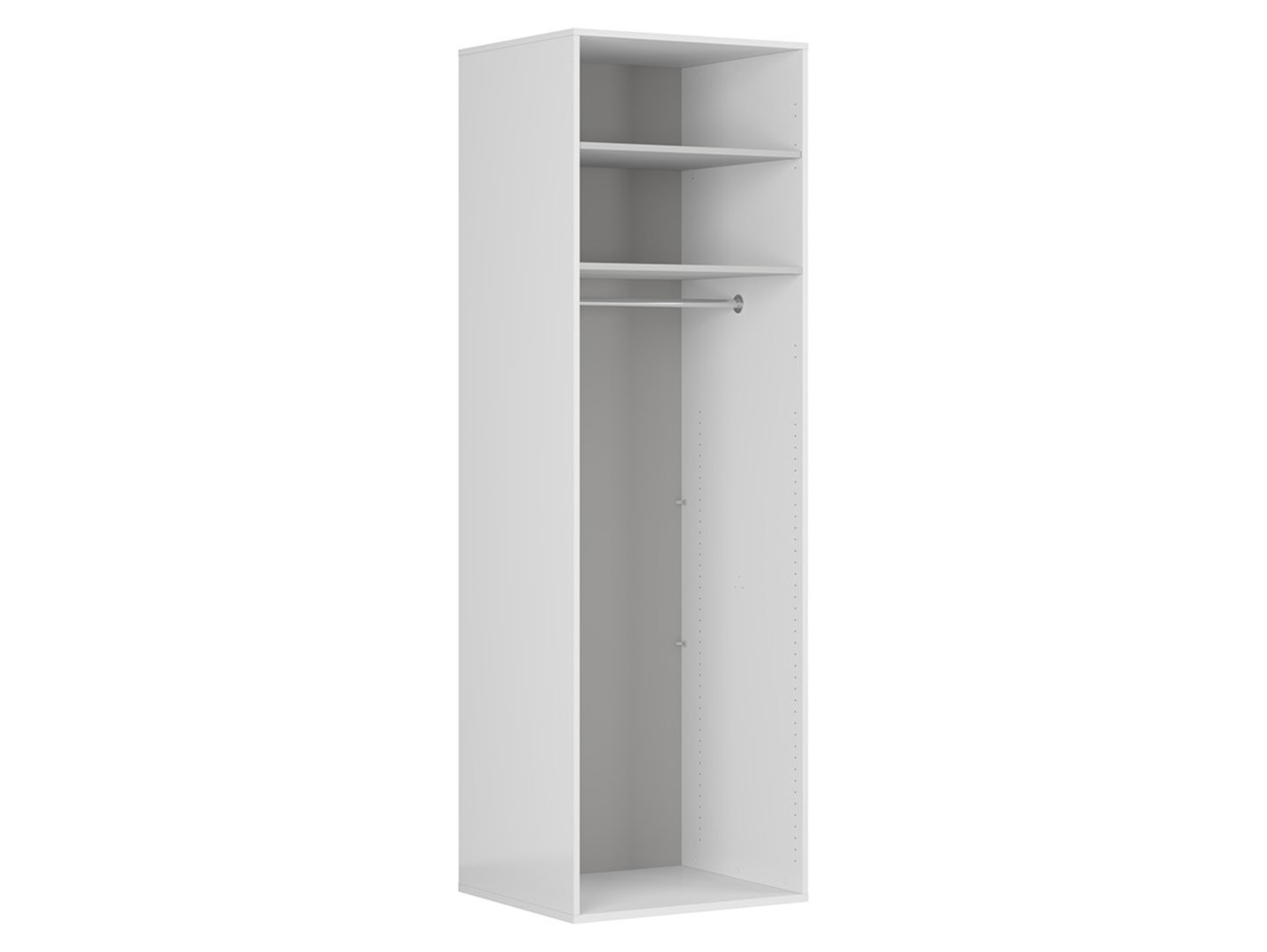 FLEX two-door wardrobe 75 cm white - Image 2