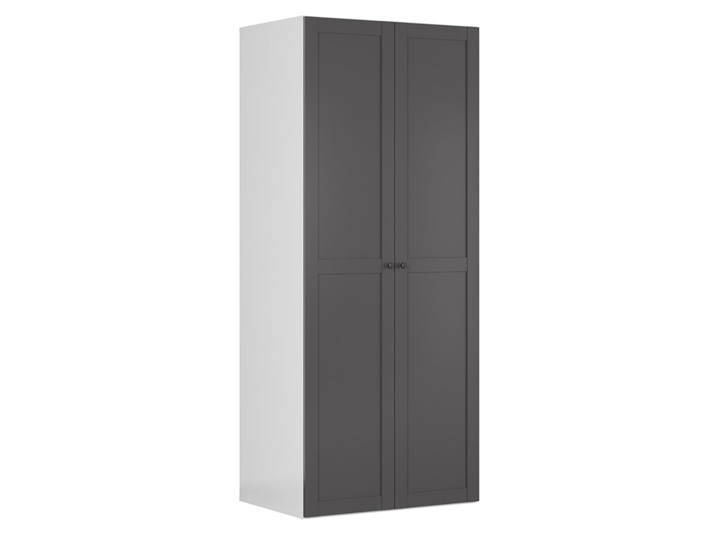 FLEX two-door wardrobe 100 cm white/graphite