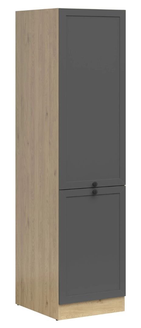Tall kitchen cabinet, right column, 50x195 cm, JUNONA LINE, Bernstein oak/graphite