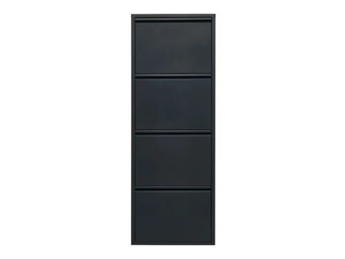 Fly four-door metal shoe cabinet 50×136.5×15 anthracite