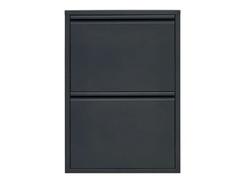 Fly two-door metal shoe cabinet 50×70.5×15 anthracite