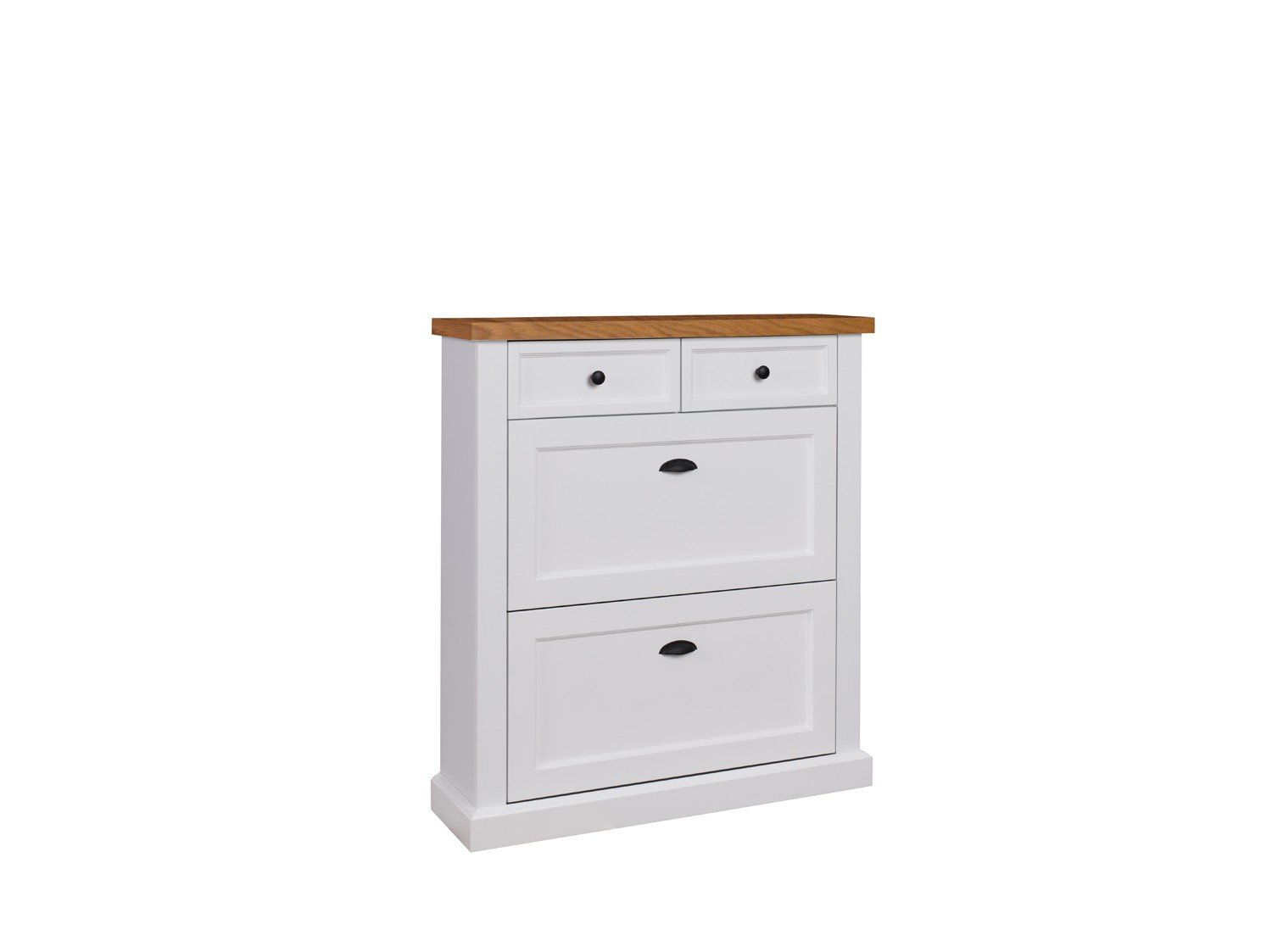 Shoe cabinet GALINEO 01 white/natural oak ADRK