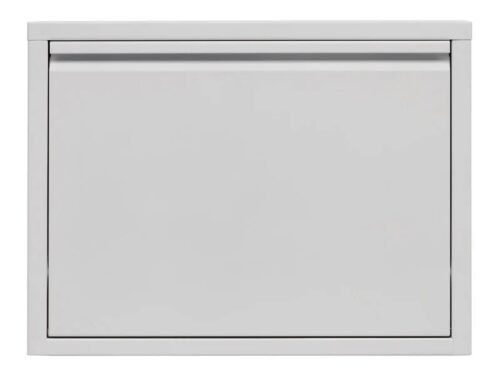 Fly metal shoe cabinet with one door, 50x37x15, white