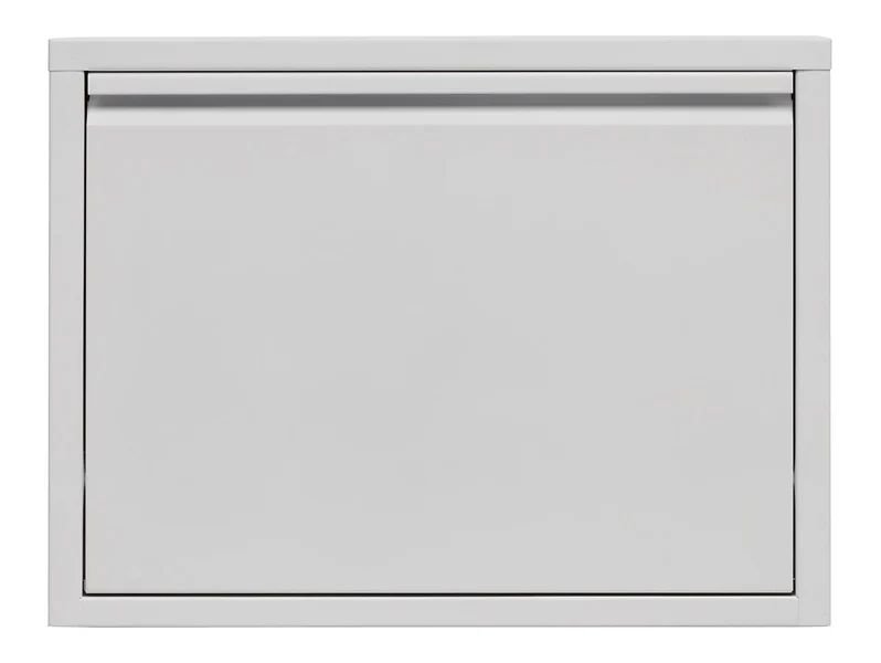 Fly metal shoe cabinet with one door, 50x37x15, white