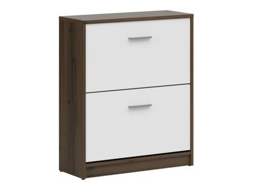 NEPO PLUS shoe cabinet 70 cm, noble oak/white