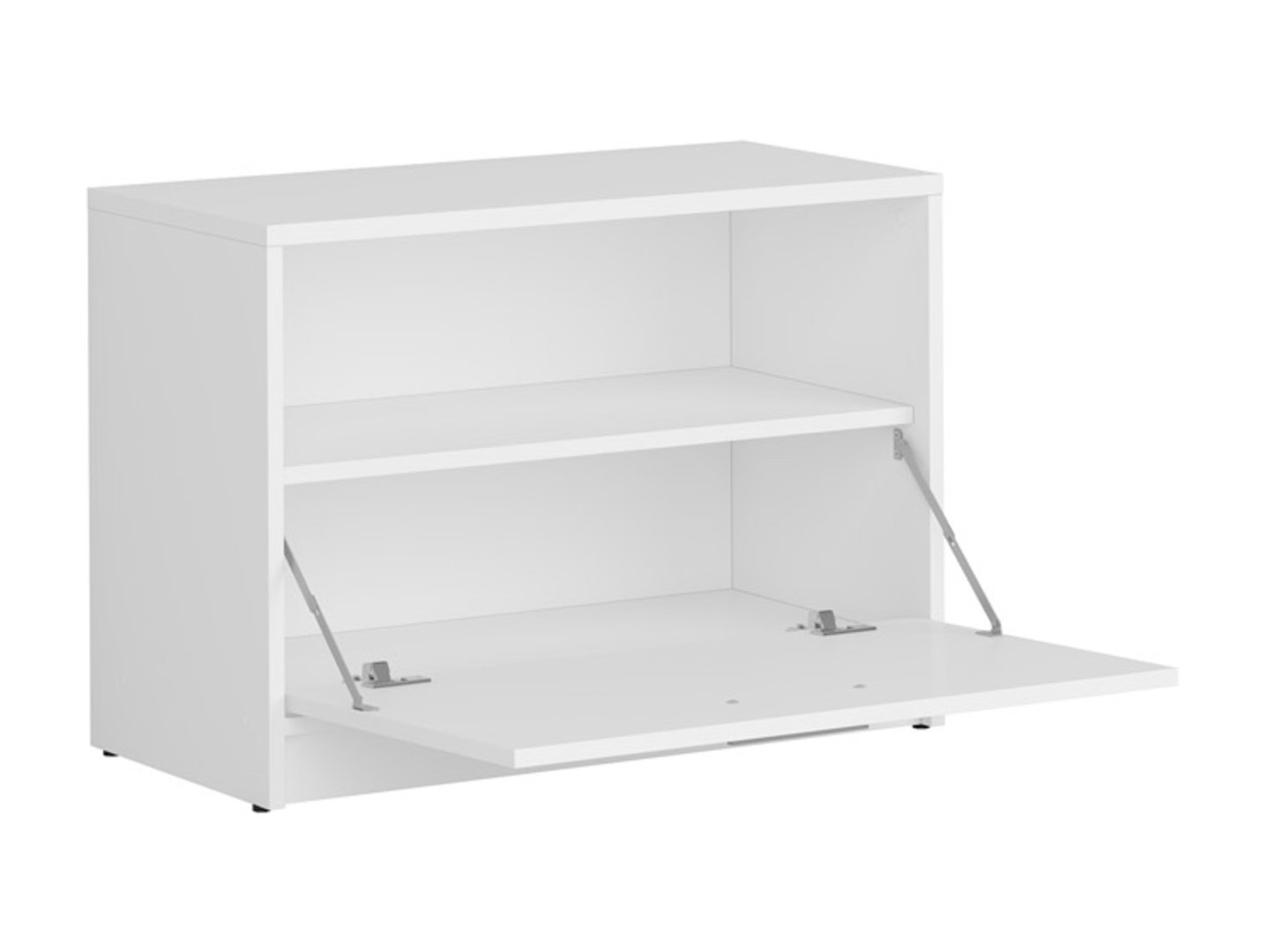 Low shoe cabinet NEPO PLUS 70 cm, white - Image 3