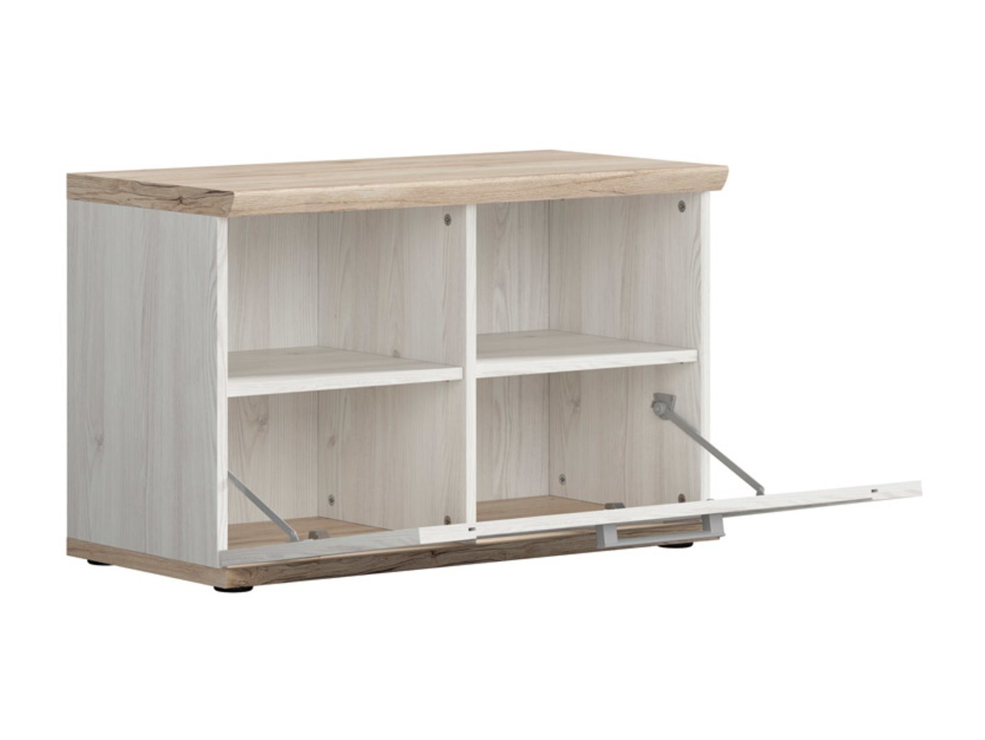 ROMANCE shoe cabinet 76 cm light Sibiu larch/light San Remo oak - Image 2