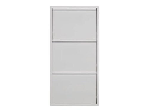 Fly three-door metal shoe cabinet 50×103.5×15 white
