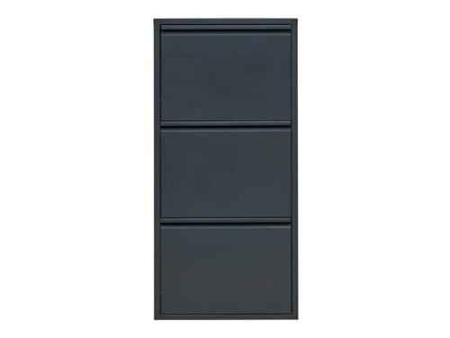 Fly three-door metal shoe cabinet 50×103.5×15 anthracite