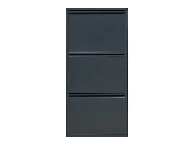 Fly three-door metal shoe cabinet 50x103.5x15 anthracite