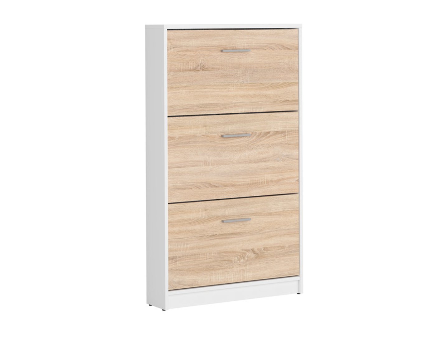NEPO PLUS tall shoe cabinet 70 cm white/sonoma oak